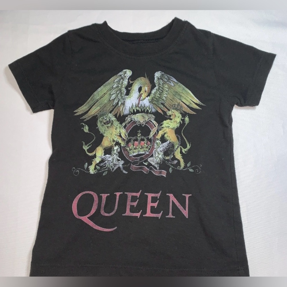 Queen Band Black Graphic T-Shirt Kids 3T Classic Rock Official Merchandise